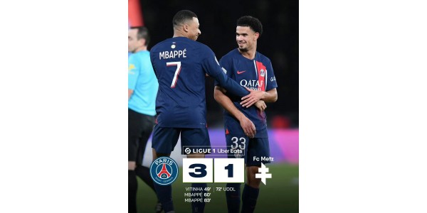 Mbappeov 25. rođendan, PSG vodi u Ligue 1 s 3-1 u Metzu